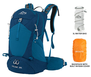 INOXTO Mountaineering backpack 35 liters men's and women's outdoor sports bag waterproof camping hiking rain - OUTDOOR INOXTO