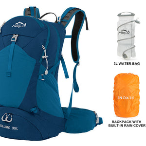 INOXTO Mountaineering backpack 35 liters men's and women's outdoor sports bag waterproof camping hiking rain - OUTDOOR INOXTO