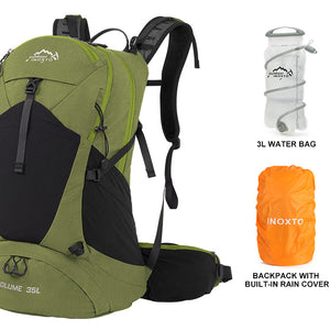 INOXTO Mountaineering backpack 35 liters men's and women's outdoor sports bag waterproof camping hiking rain - OUTDOOR INOXTO