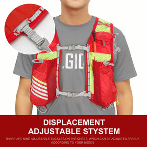 INOXTO L-XL Hydration Vest Backpack,Lightweight Water Running Vest Pack Daypack for Hiking Trail Running Cycling Race Marathon for Women Men - OUTDOOR INOXTO