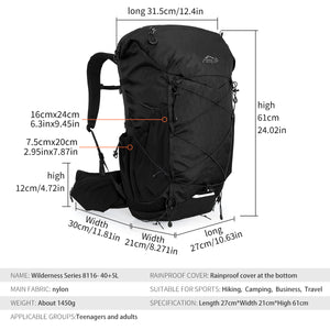 INOXTO Wilderness 45L Hiking Backpack 2.0 - OUTDOOR INOXTO