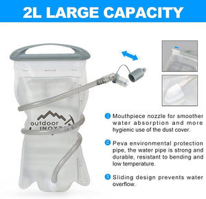 INOXTO Hydration Backpack for Outdoor Trail Marathon Race Cycling Camping - OUTDOOR INOXTO