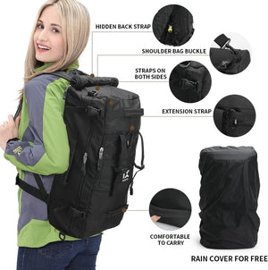 INOXTO 40L Hiking Backpack Lightweight Waterproof Backpack for Men Women - OUTDOOR INOXTO
