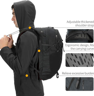 INOXTO 25L Hiking Hydration Backpack with 3l Water Bladder and Rain Cover for Women and Men Water Backpack for Hiking, Cycling, Running, Climbing, Camping - OUTDOOR INOXTO