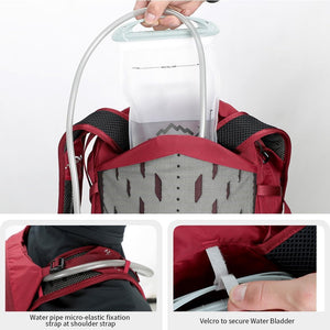 INOXTO 25L Hiking Hydration Backpack with 3l Water Bladder and Rain Cover for Women and Men Water Backpack for Hiking, Cycling, Running, Climbing, Camping - OUTDOOR INOXTO