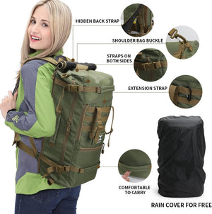 INOXTO 40L Hiking Backpack Lightweight Waterproof Backpack for Men Women - OUTDOOR INOXTO