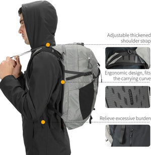 INOXTO 25L Hiking Hydration Backpack with 3l Water Bladder and Rain Cover for Women and Men Water Backpack for Hiking, Cycling, Running, Climbing, Camping - OUTDOOR INOXTO