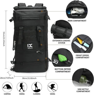 INOXTO 40L Hiking Backpack Lightweight Waterproof Backpack for Men Women - OUTDOOR INOXTO