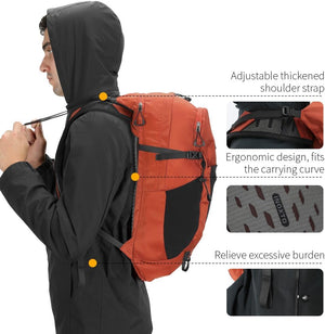 INOXTO 25L Hiking Hydration Backpack with 3l Water Bladder and Rain Cover for Women and Men Water Backpack for Hiking, Cycling, Running, Climbing, Camping - OUTDOOR INOXTO