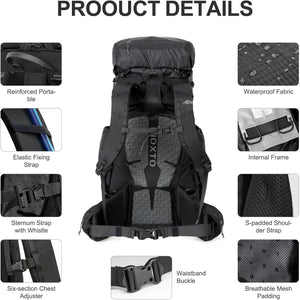 55L Hiking Backpack - OUTDOOR INOXTO