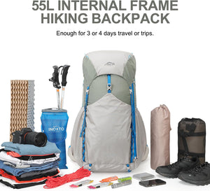 55L Hiking Backpack - OUTDOOR INOXTO