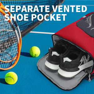 INOXTO 40L Tennis Bags for Women and Men Large Tennis Backpack - OUTDOOR INOXTO