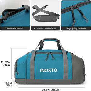 INOXTO 55L Sports Gym Bag Travel Duffel Bag - OUTDOOR INOXTO