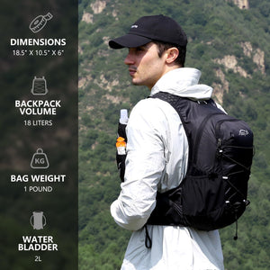 INOXTO 18 Hydration Backpack For Women Men - OUTDOOR INOXTO