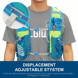 INOXTO Hydration Vest Backpack,Lightweight Water Running Vest Pack Daypack for Hiking Trail Running Cycling Race Marathon for Women Men - OUTDOOR INOXTO