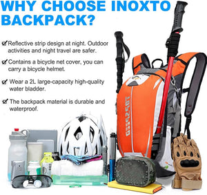 INOXTO Hydration Backpack for Outdoor Trail Marathon Race Cycling Camping - OUTDOOR INOXTO