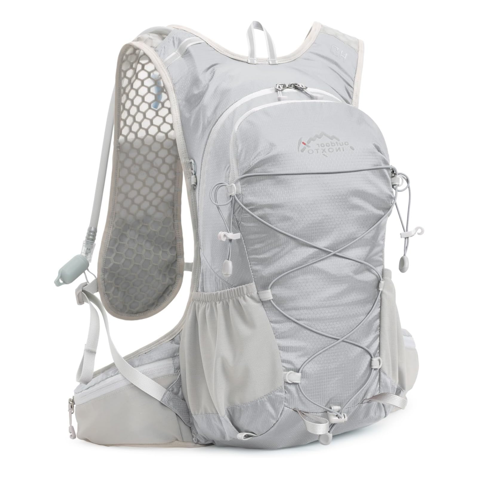 18 laptop backpack for men INOXTO 18 Hydration Backpack For Women Men White+2L Water Bladder / One size