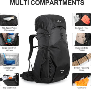 55L Hiking Backpack - OUTDOOR INOXTO