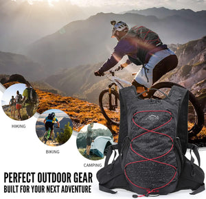 INOXTO Hydration Trail Running Backpack 12L Cycling Breathable Ultralight bag for Climbing Cycling - OUTDOOR INOXTO