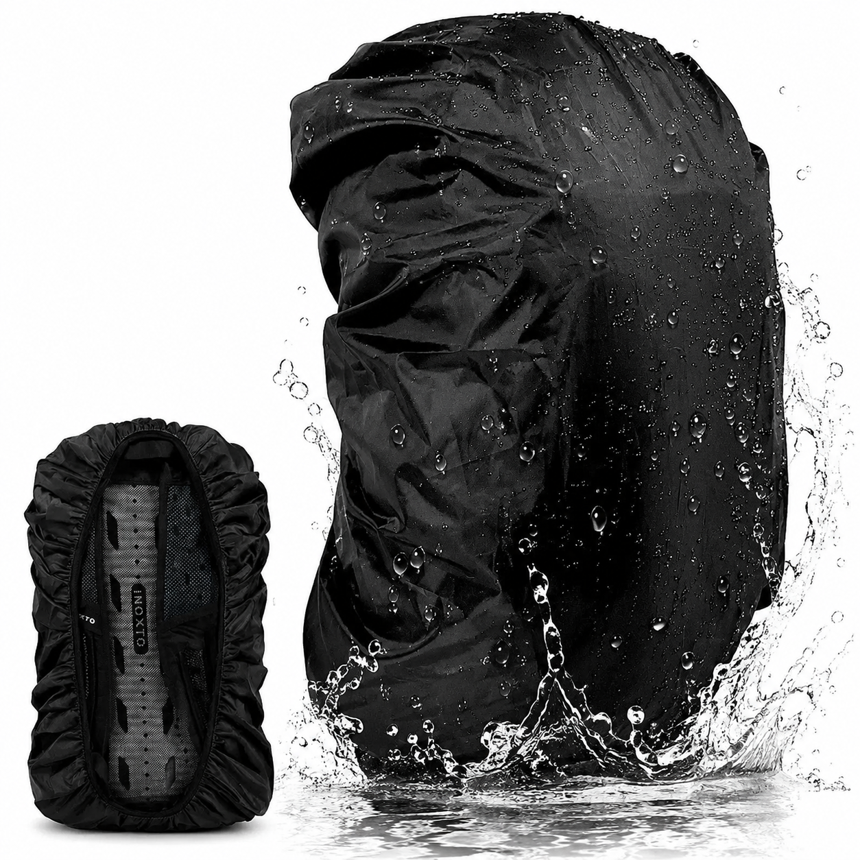 backpack rain cover 40l Large Aer With its coated polyester fabric this cover protects your bag and its contents from the rain on your hikes M-Tac Waterproof Backpack Cover |