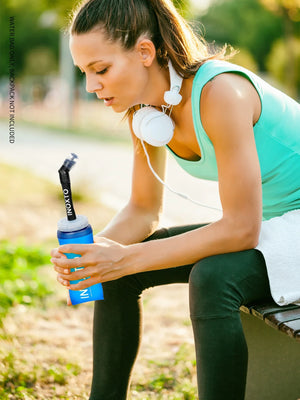 Foldable TPU Soft Water Bottle - 350ml Running Water Bag - OUTDOOR INOXTO