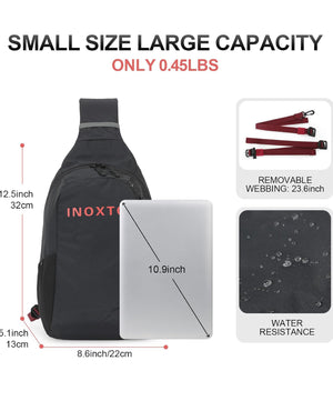 INOXTO Crossbody Sling Bag for Men Women - OUTDOOR INOXTO