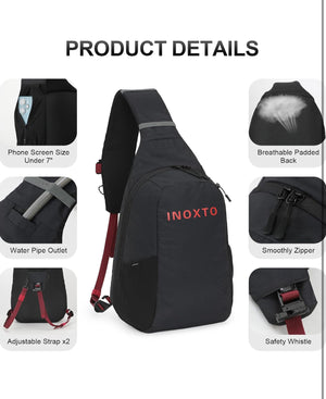 INOXTO Crossbody Sling Bag for Men Women - OUTDOOR INOXTO