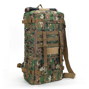 INOXTO Camouflage 65L Camping Hiking Large Backpack - OUTDOOR INOXTO