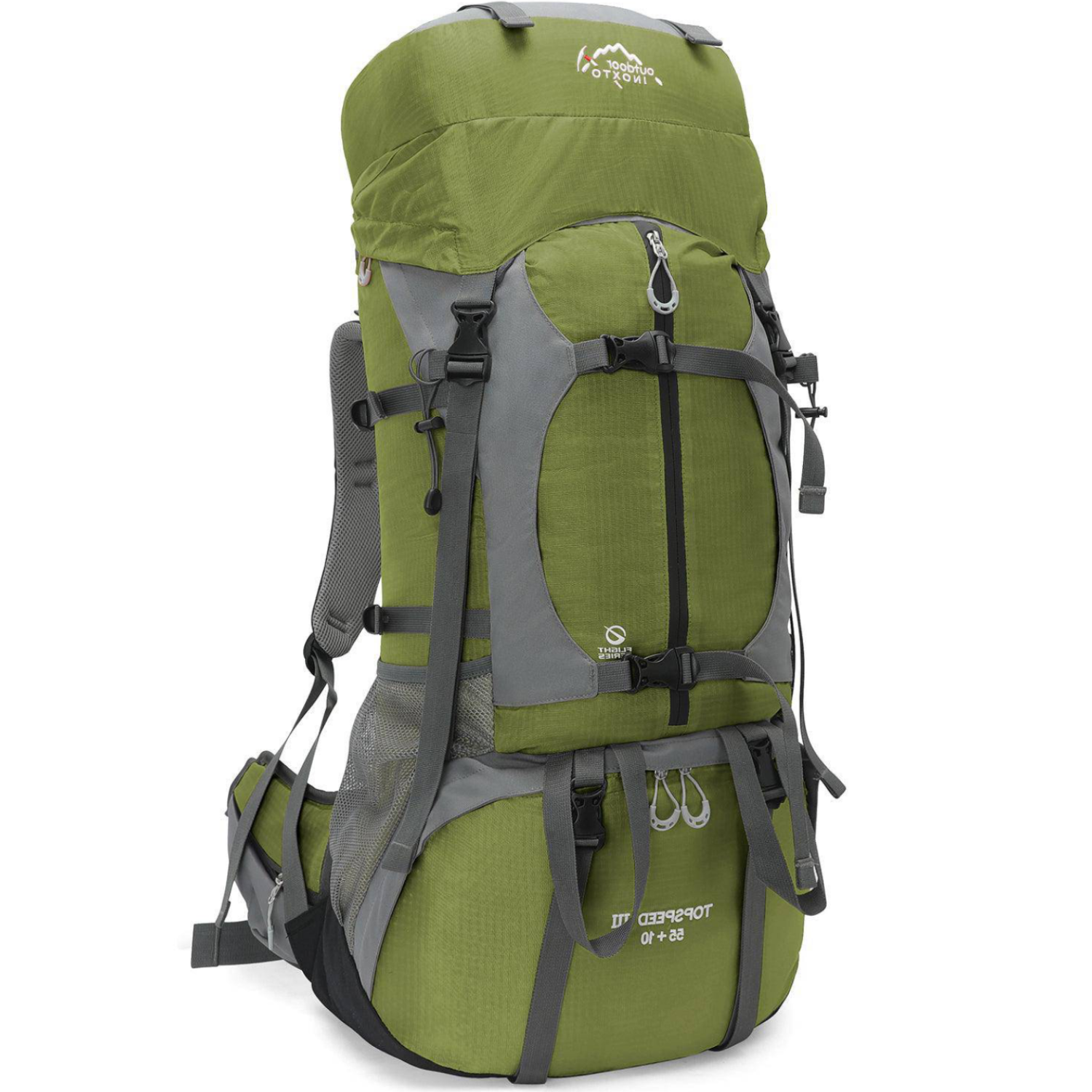 INOXTO 65/85L Lightweight Internal Frame Hiking Backpack for Men Women - OUTDOOR INOXTO