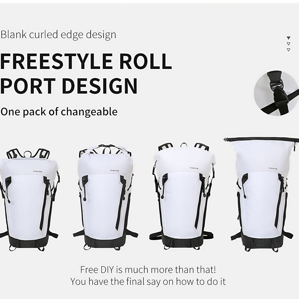 Adjustable roll-top opening and different roll heights