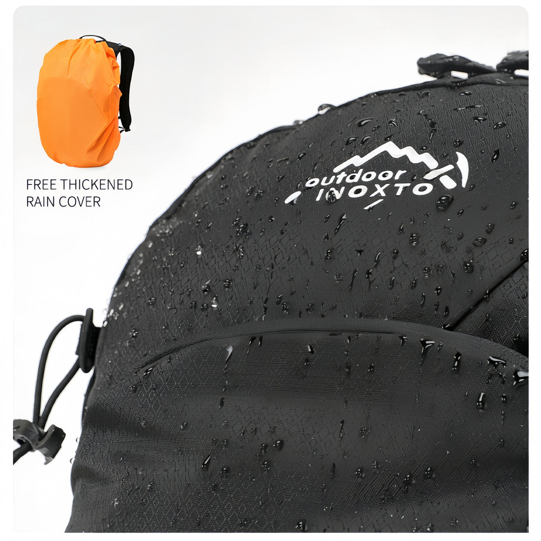 Supplied rain cover and water-repellent outer fabric