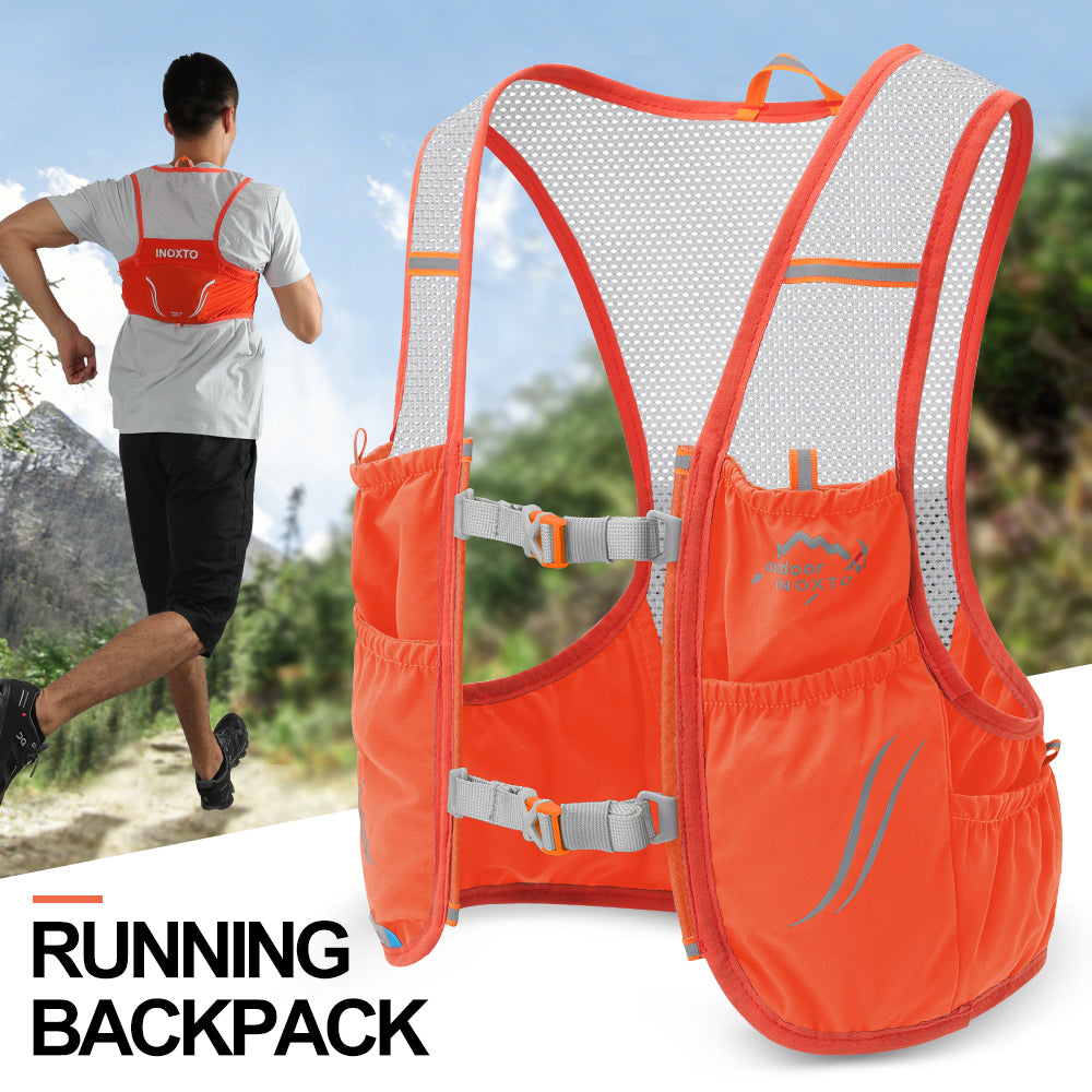 INOXTO-Lightweight running backpack hydration vest, suitable for bicycle marathon hiking trail, ultra-light and portable - OUTDOOR INOXTO