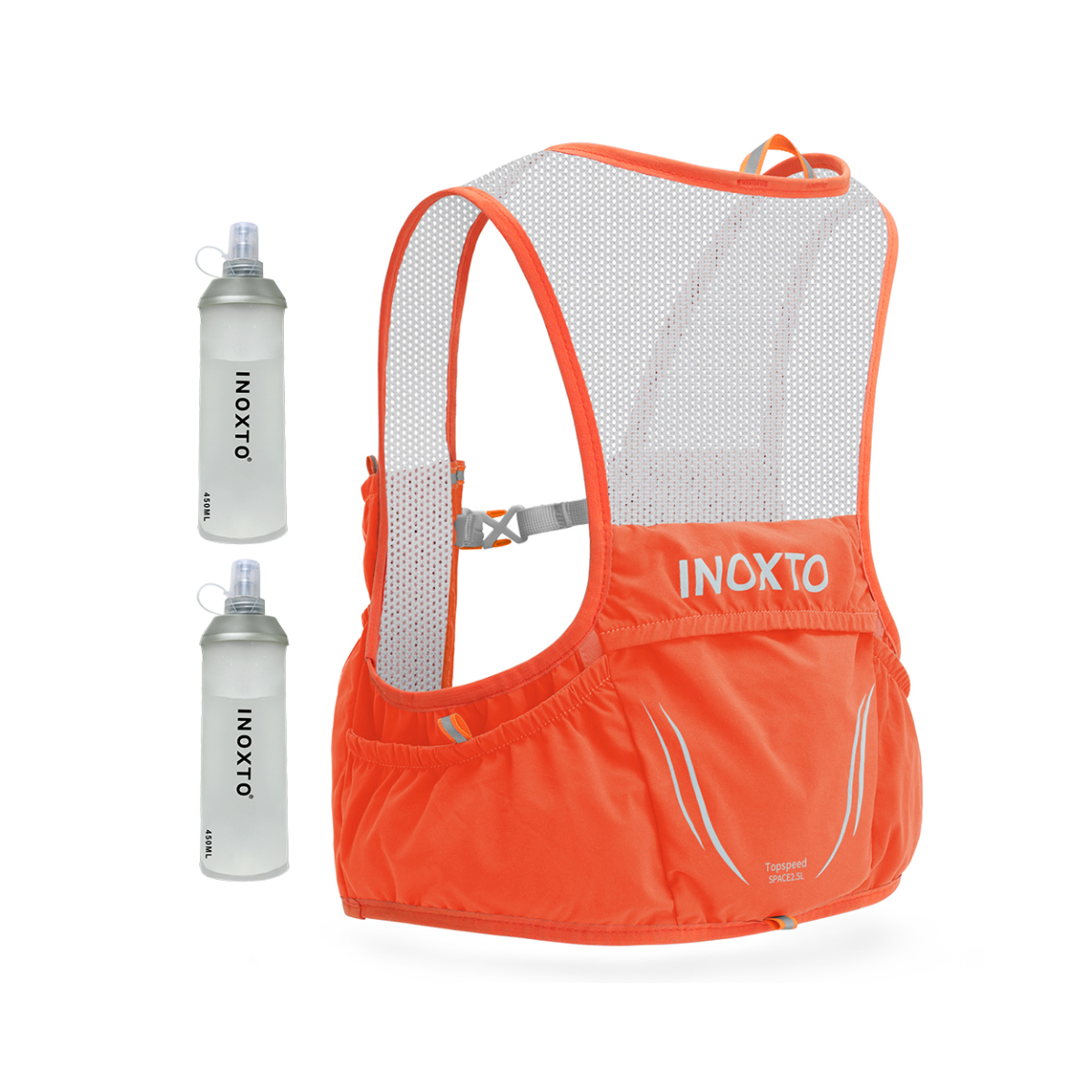 INOXTO-Lightweight running backpack hydration vest, suitable for bicycle marathon hiking trail, ultra-light and portable - OUTDOOR INOXTO