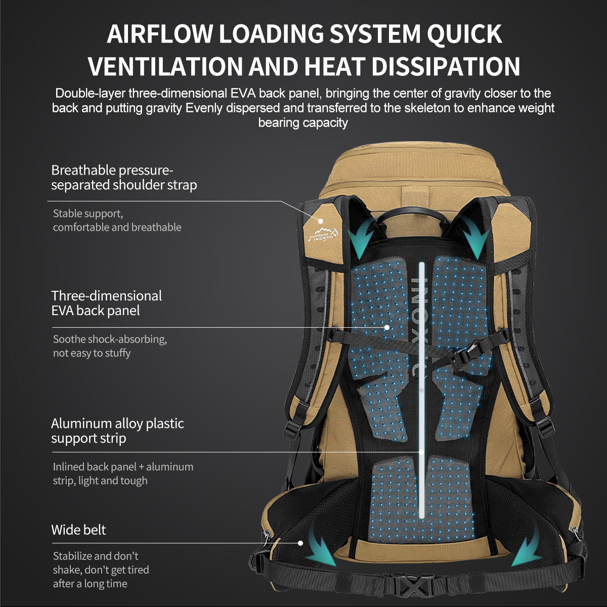 INOXTO 35L Mountaineering Backpack- Advanced