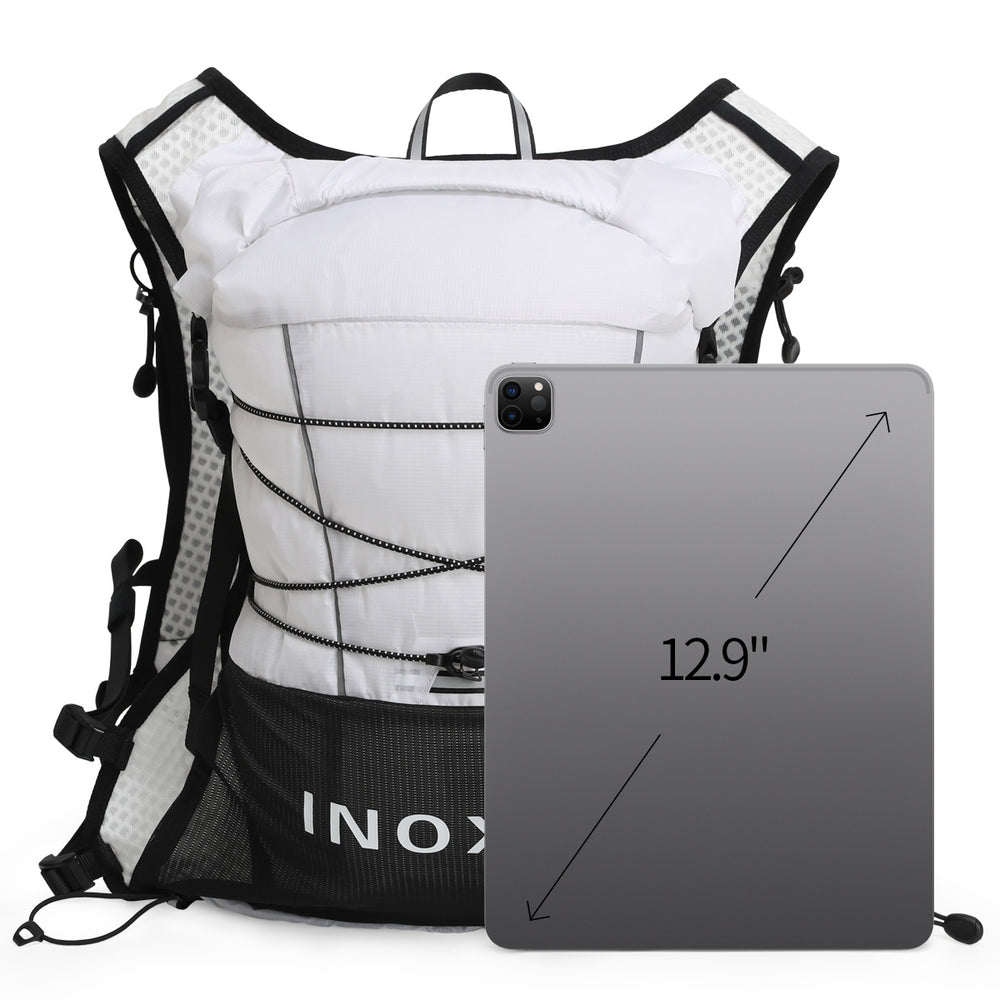 Rear compartment shown with a 12.9-inch tablet