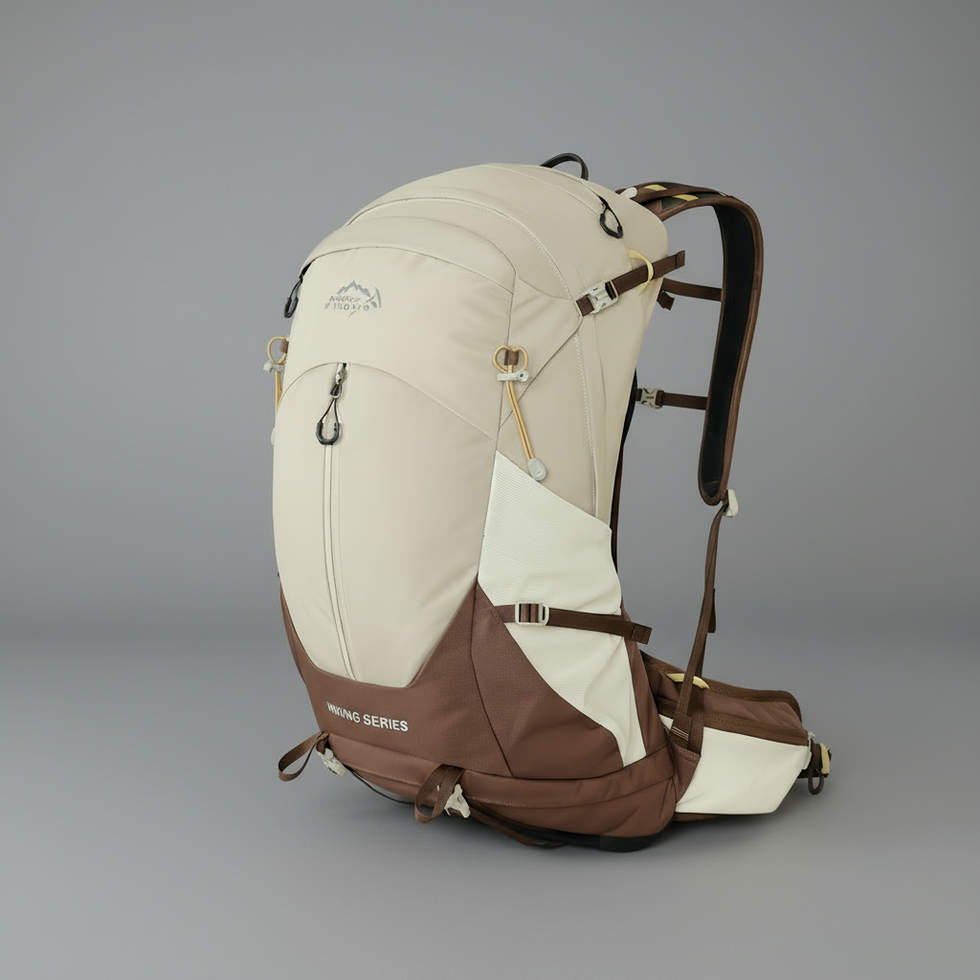 Stormy backpack exterior storage and waist pockets
