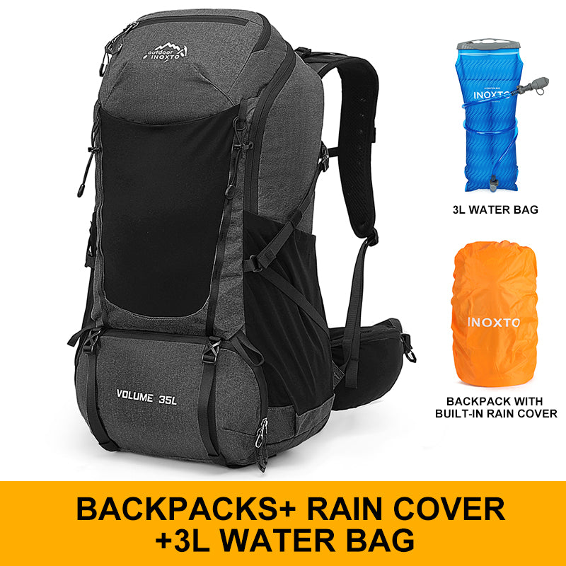 INOXTO 35L Hiking Backpack Black+3L / One Size INOXTO 35L Hiking Backpack Black+3L / One Size
