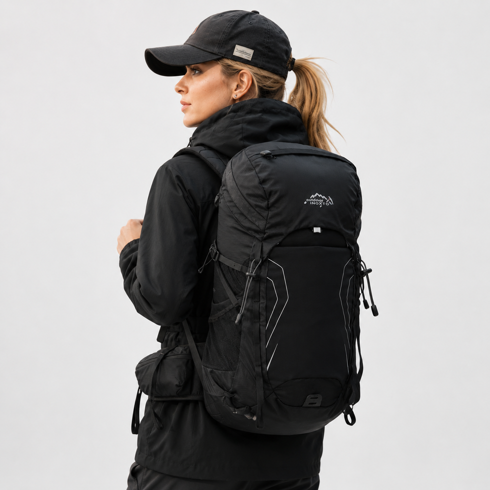 Black Ventus 28 showing the rear carrying fit