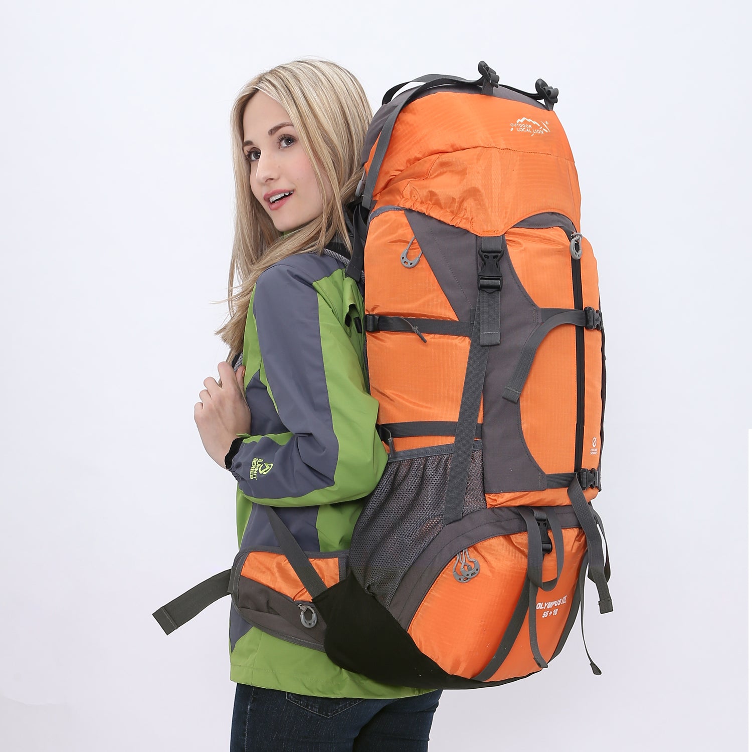 IX INOXTO 65/85L Lightweight Internal Frame Hiking Backpack for Men Women - OUTDOOR INOXTO