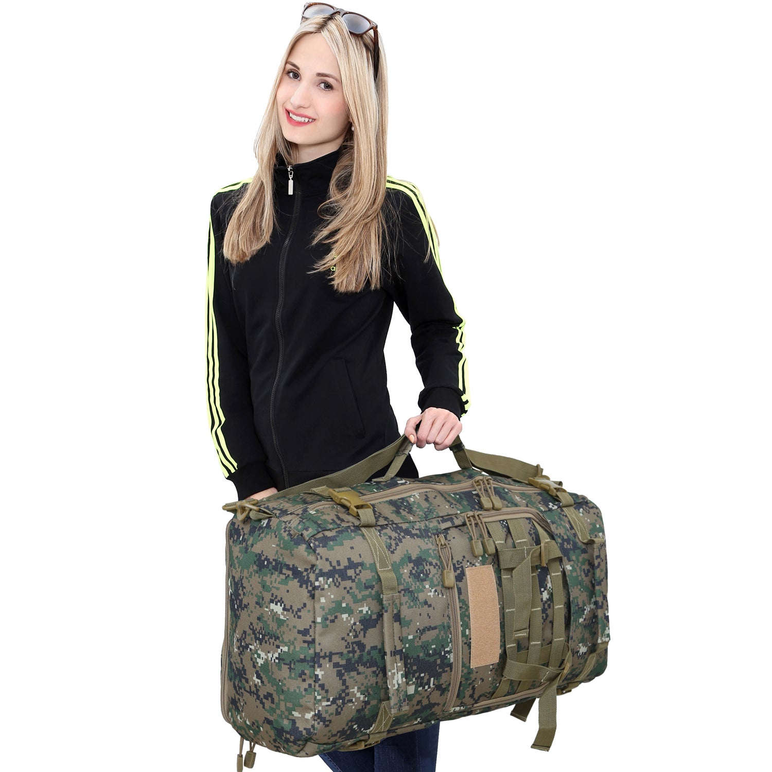 INOXTO Camouflage 65L Camping Hiking  Large Backpack - OUTDOOR INOXTO