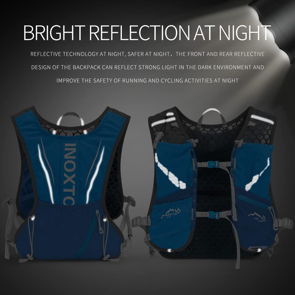Laufweste Mit Trinkflasche - Leicht & Reflektierend Für Running