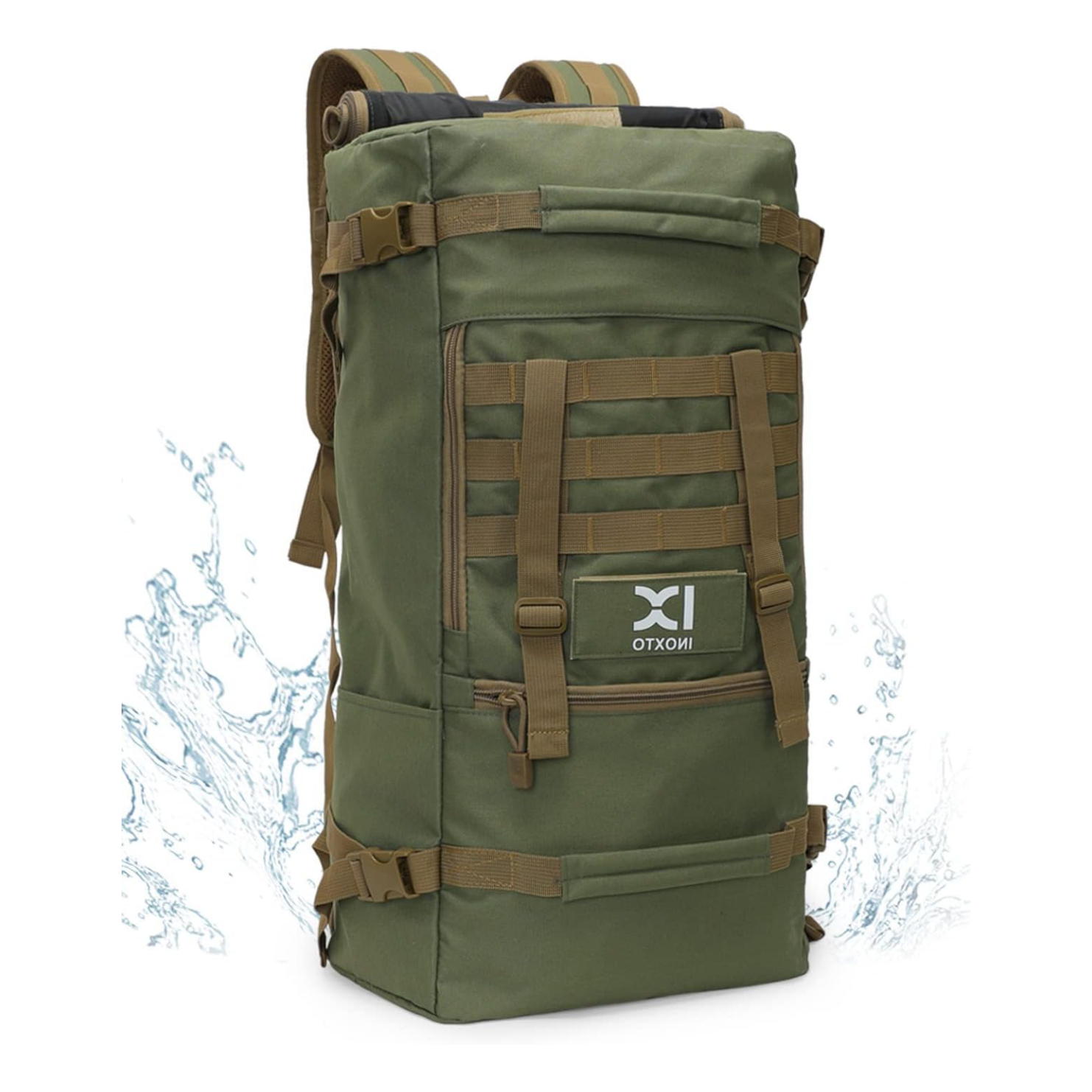 american made waterproof hiking 40l backpack IX INOXTO 40L Hiking Backpack Lightweight Waterproof Backpack with Rain Cover for Men Women, Travel Duffel Bag for Outdoor Camping Mountain Climbing