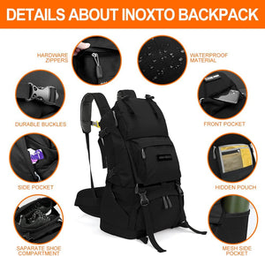 INOXTO 40L Hiking Backpack Camping Backpack - OUTDOOR INOXTO