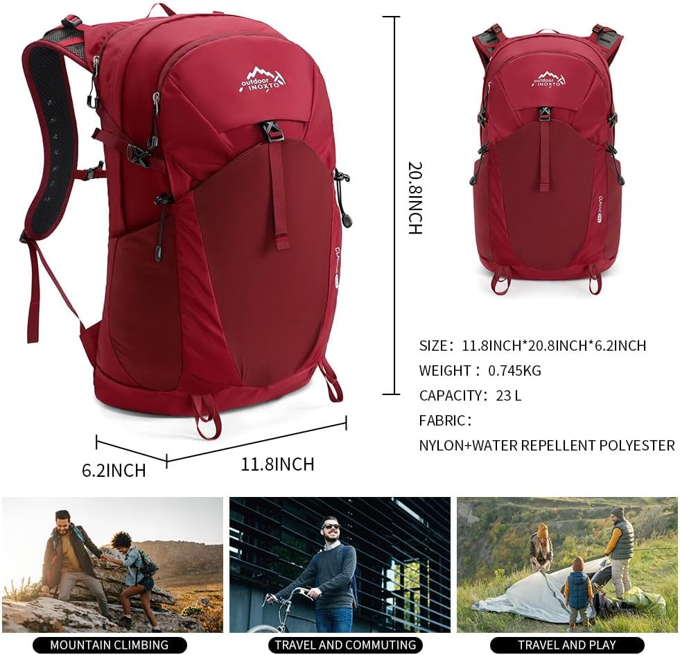 mckinley wanderrucksack falcon vt 20 INOXTO 25L Hiking Hydration Backpack Gray / One size