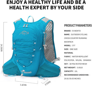 INOXTO Running Hydration Vest for Men Women Marathon Race Hiking Backpack - OUTDOOR INOXTO