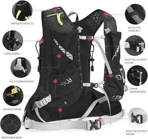 INOXTO Running Hydration Vest for Men Women Marathon Race Hiking Backpack - OUTDOOR INOXTO