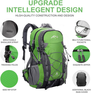 INOXTO Lightweight Hiking Backpack, 35L/40L Hiking Daypack for Men and Women - OUTDOOR INOXTO