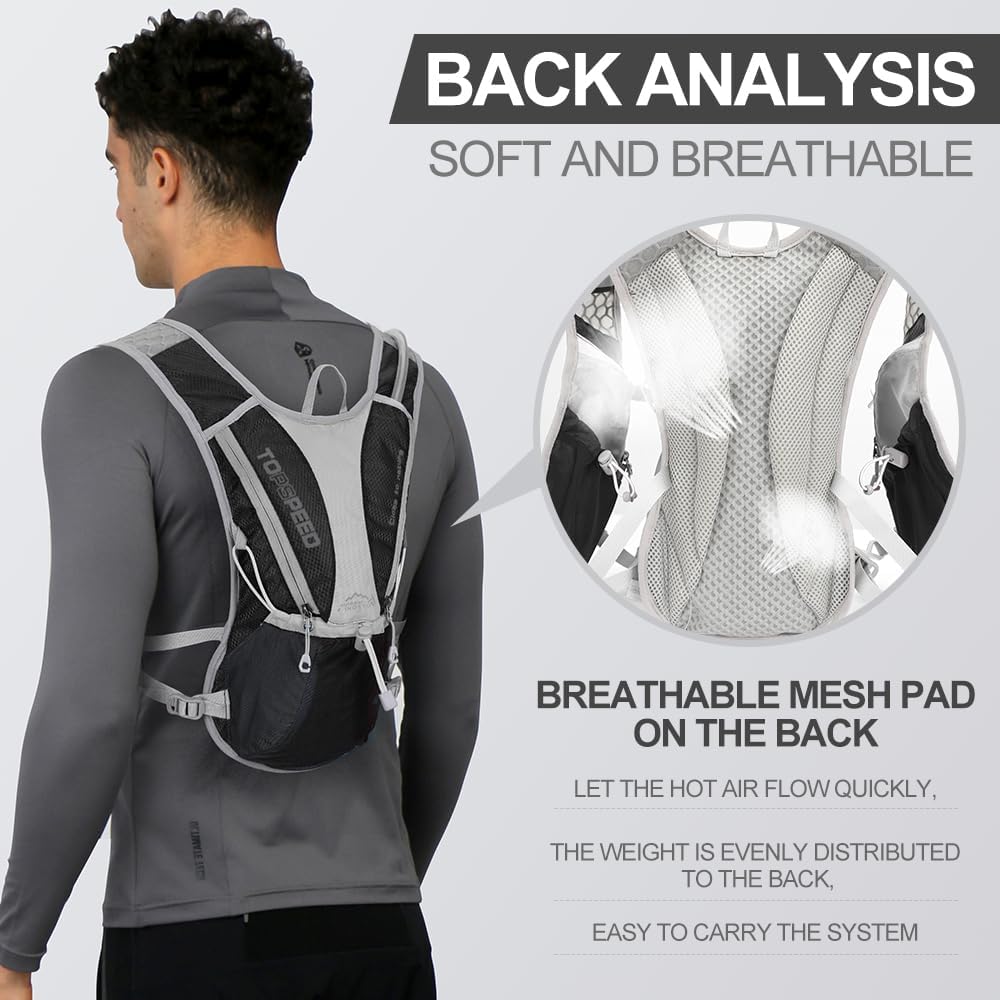 TRIWONDER Hydration Pack Rugzak, 5.5L Running Pack Vest Lichtgewicht Running Rugzak Voor Fietsen Buiten Trail Marathon Race Voor Mannen Vrouwen TRIWONDER Hydration Pack Rugzak, 5.5L Running Pack Vest Lichtgewicht Running Rugzak Voor Fietsen Buiten Trail Marathon Race Voor Mannen Vrouwen