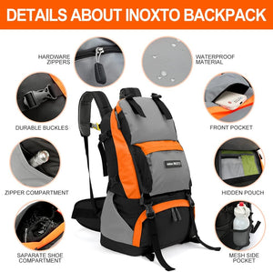 INOXTO 40L Hiking Backpack Camping Backpack - OUTDOOR INOXTO