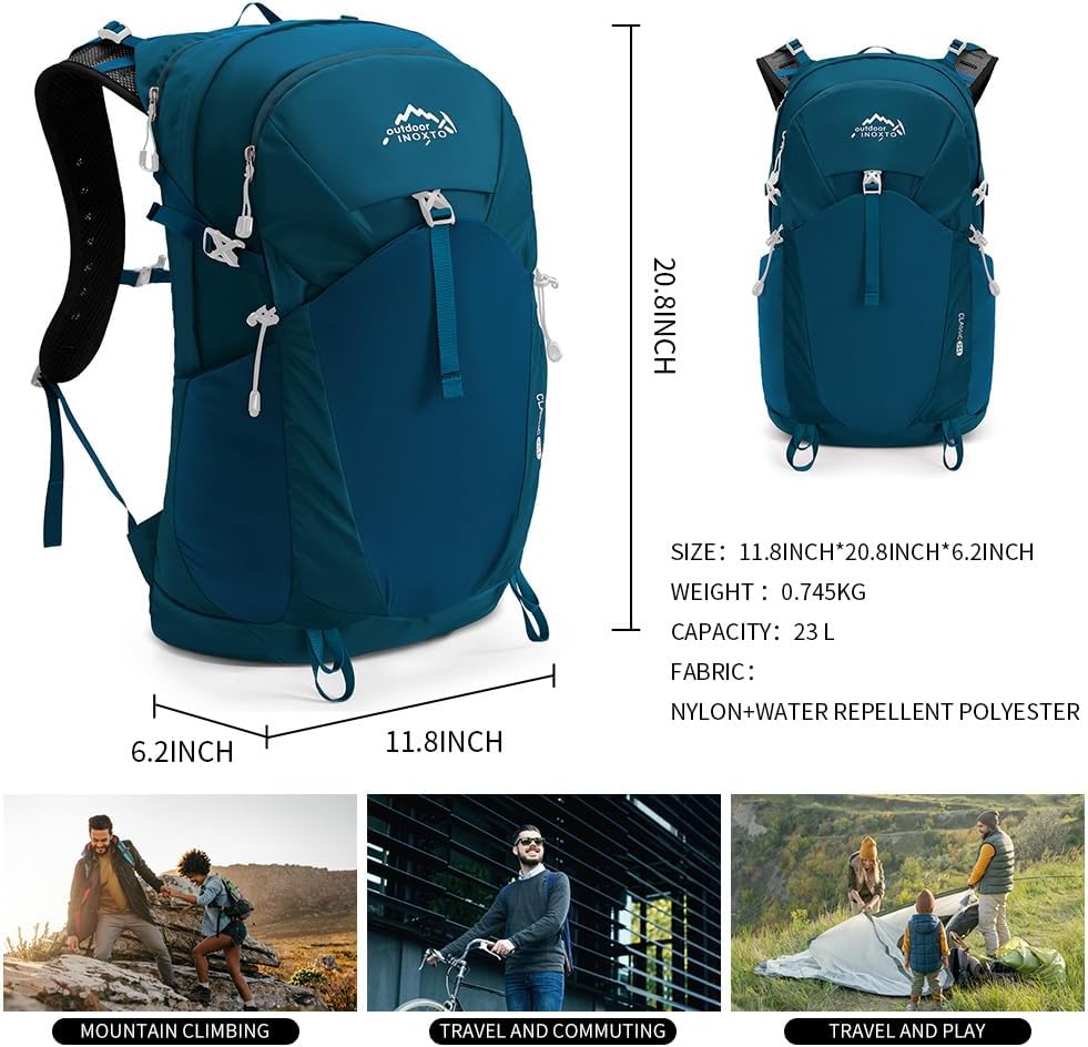 INOXTO 25L Hiking Hydration Backpack Gray / One size INOXTO 25L Hiking Hydration Backpack Gray / One size
